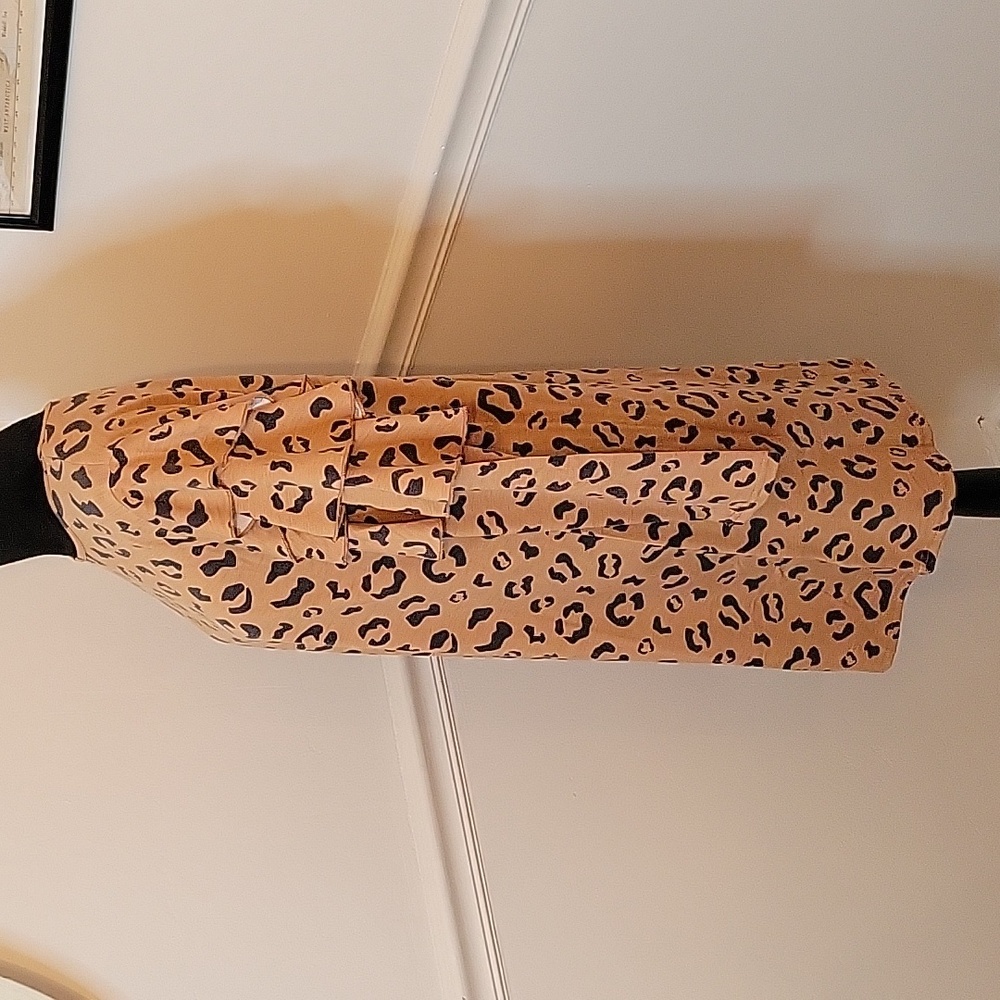 Simply‎ Southern Ruffle Dress Leopard - Picture 2 of 4